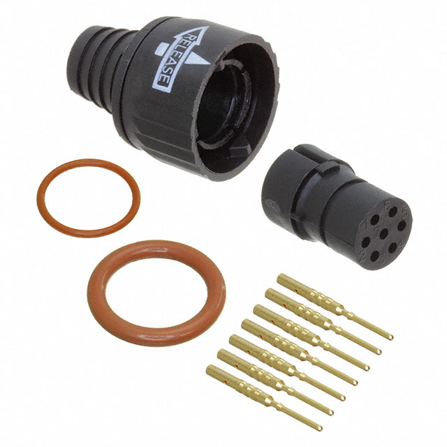 【300056】CONN PLUG MALE 7P GOLD SLDR CUP
