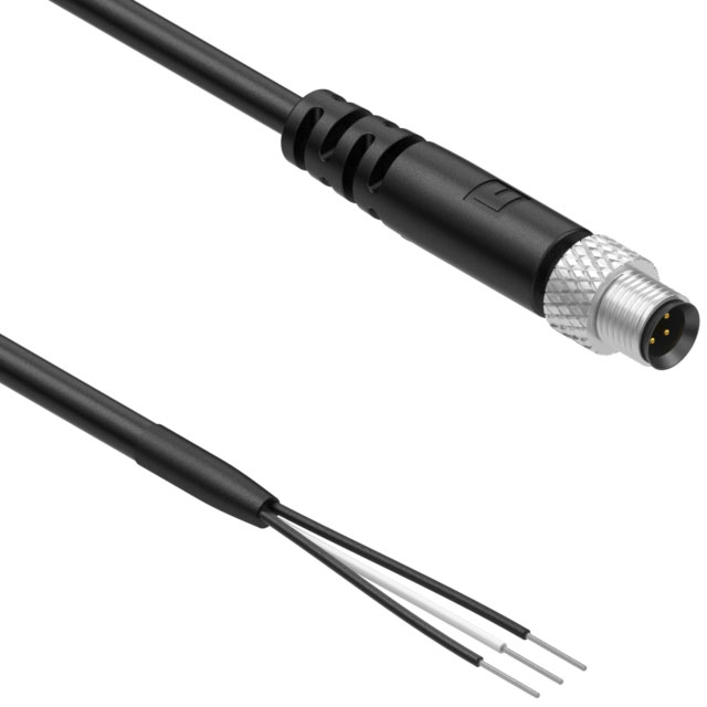 CIRC CBL 3POS PLUG TO WIRE 6'【10-03011】