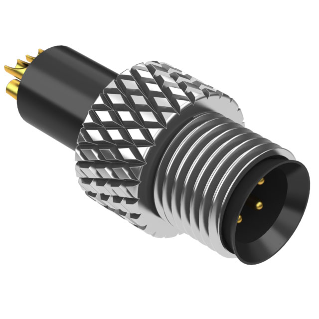 【50-00602】CONN PLUG MALE 4P GOLD SLDR CUP