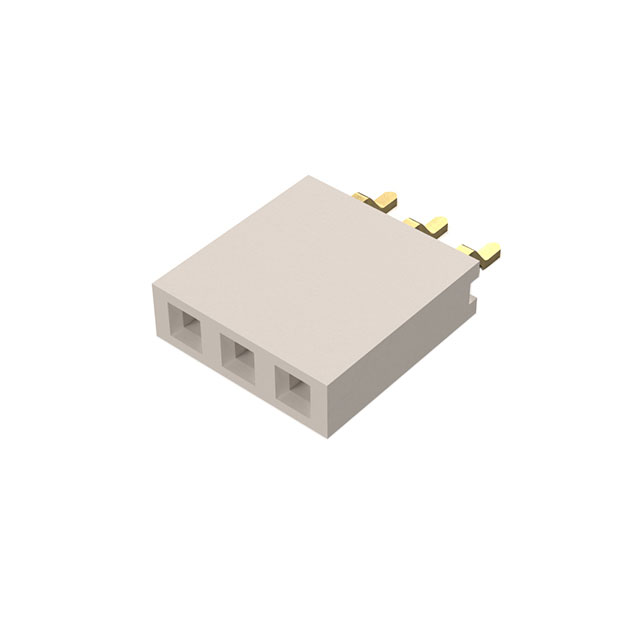 【BG300-03-A-L-A】3W, 2.54MM PTH SOCKET, SIL, SMT,