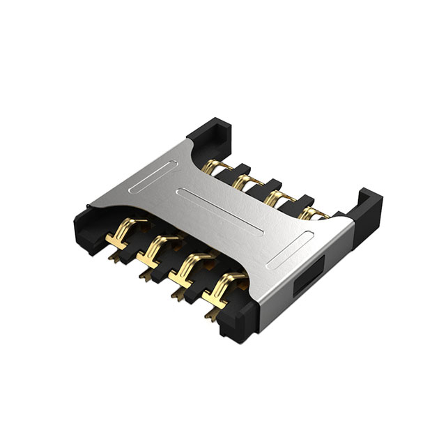 【SIM7050-8-0-00-A】CONN MICRO SIM CARD R/A SMD