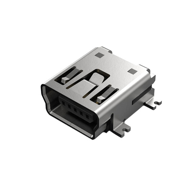 【USB2066-05-RBHM-15-STB-00-00-A】MINI B SKT, 5P, TOP-SMT, 9.2 LEN