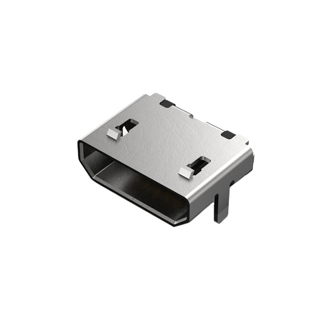 【USB3076-30-A】MICRO B SKT, BOTTOM-SMT, R/A, 30