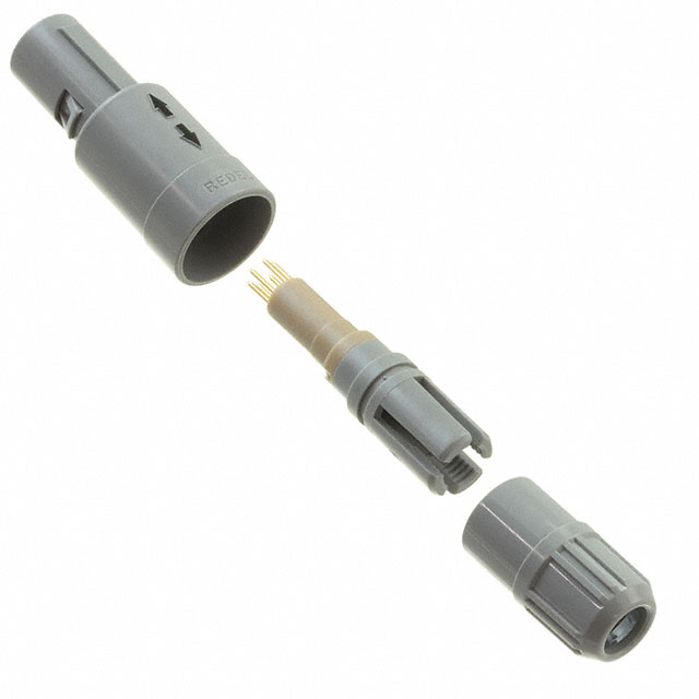 【PAG.M0.6GL.AC52G】CONN PLUG MALE 6P GOLD SLDR CUP