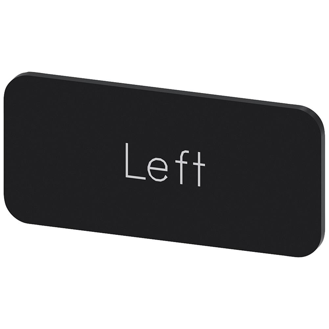 【3SU19000AC160DR0】INSCR. LABEL, BLACK 12.5 X 27MM,