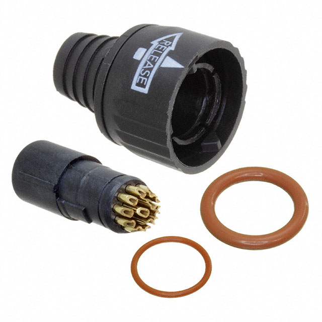 【300084】CONN PLUG MALE 14P GOLD SLDR CUP