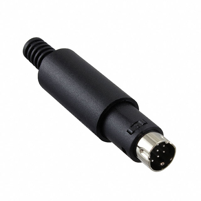 【MDP-008】CONN PLUG MALE MINI DIN 8P SILV