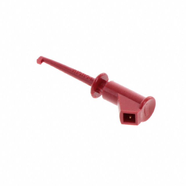 【4521-2】MICROGRABBER RED 0.025" SQ PIN