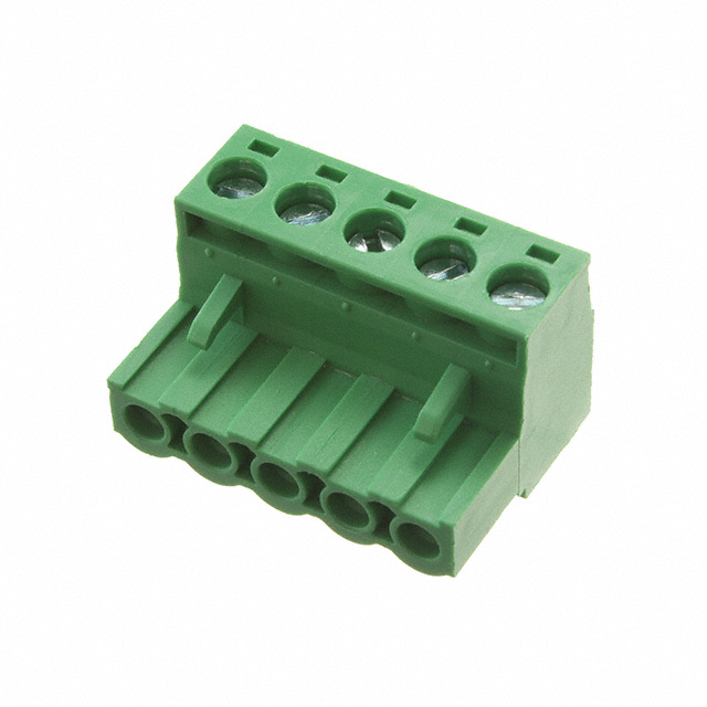 【EBHA-05-D】TERM BLOCK PLUG 5POS 5.08MM