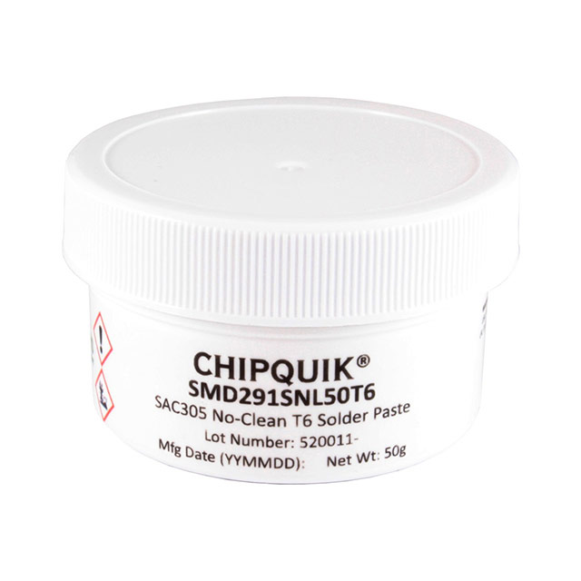 【SMD291SNL50T6】SOLDER PASTE IN JAR 50G (T6) SAC