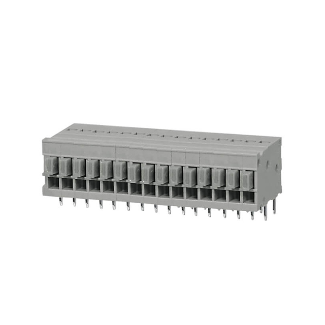 【TBL009-254-15GY-2GY】TERMINAL BLOCK, SCREWLESS, 2.54,