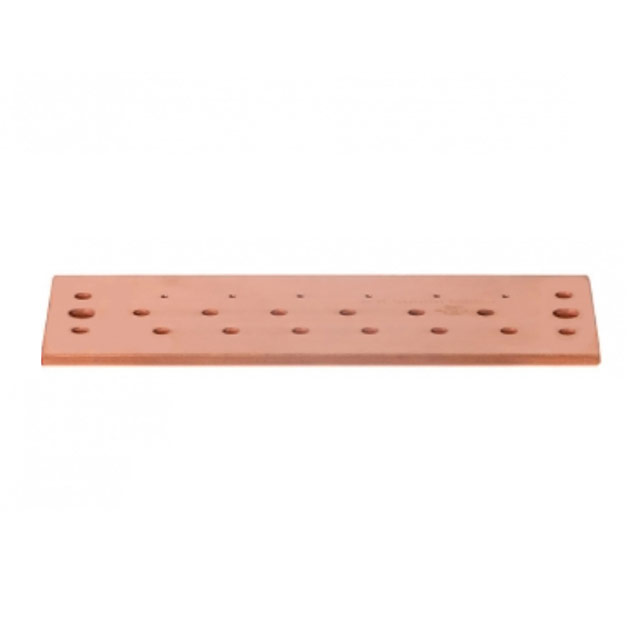 【SCGB-4】4X10" GROUND BAR 22 OFFSET HOLES