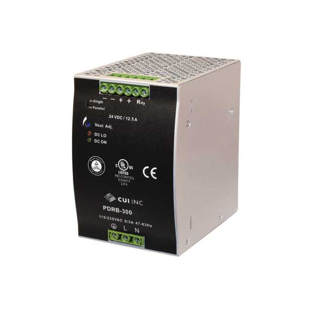 【PDRB-300-24A】AC/DC DIN RAIL SUPPLY 24V 300W