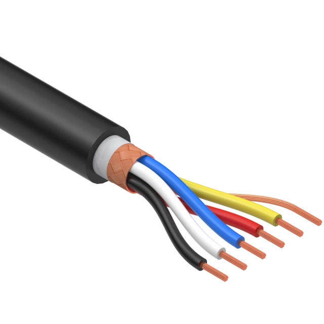 【30-00922】CABLE 5COND 22AWG BLACK SHLD