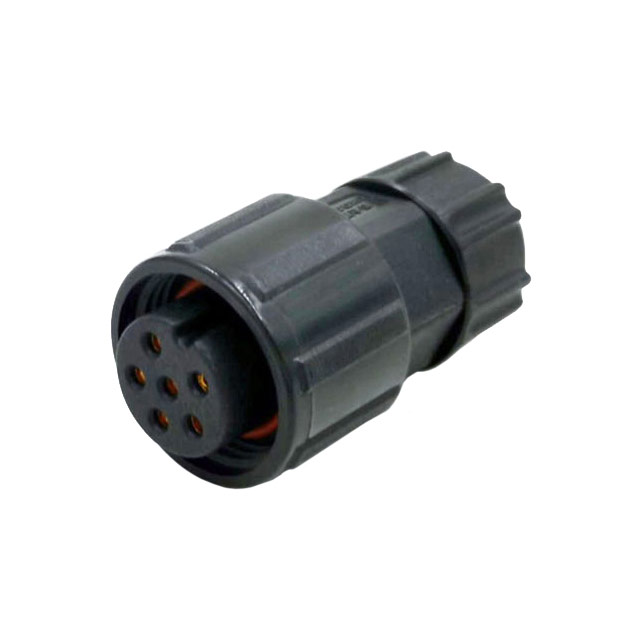 【23006211-02】CONN PLUG FMALE 6POS SOLDER CUP