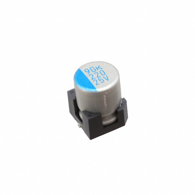 【HTK-25V221MG10E-R2】CAP ALUMHYB 220UF 20% 25V SMD [digi-reel品]