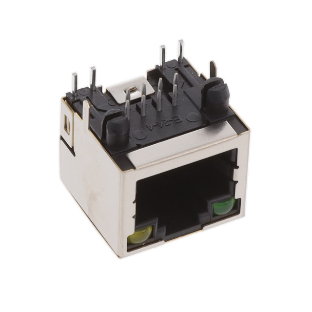 【MTJ-88ARX1-FSM-PG-LH】RJ45 MODULAR JACK, SHIELDED, PNL