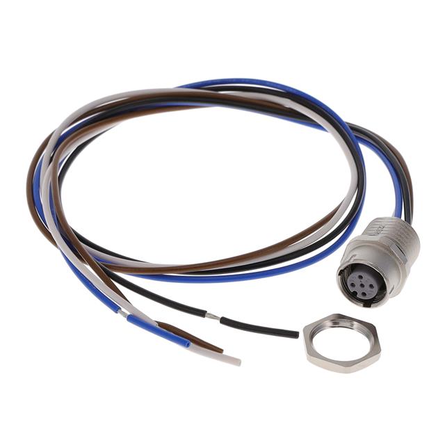 CIRC CBL 4POS PLUG TO WIRE 1.64'【XS5P-D426-5】