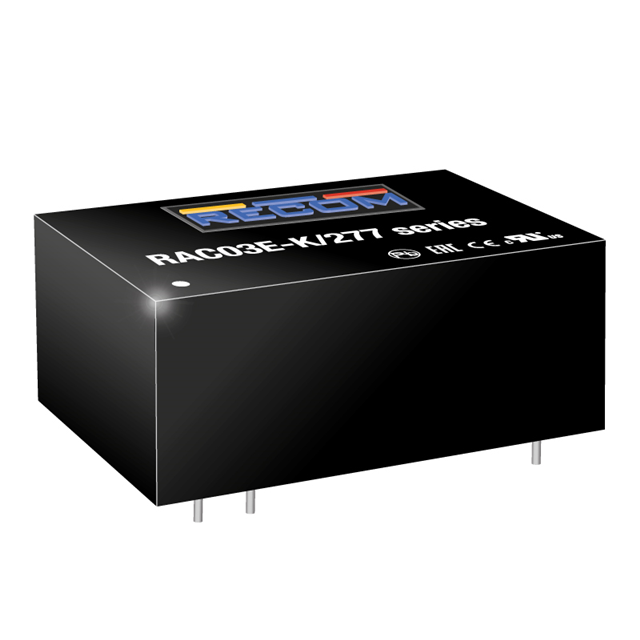 【RAC03E-3.3SK/277】AC/DC CONVERTER 3.3V 3W