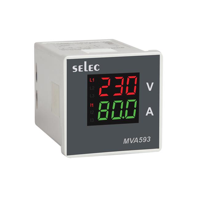 【MVA593-CU】AMMETER/VOLTMETER LCD PANEL MNT