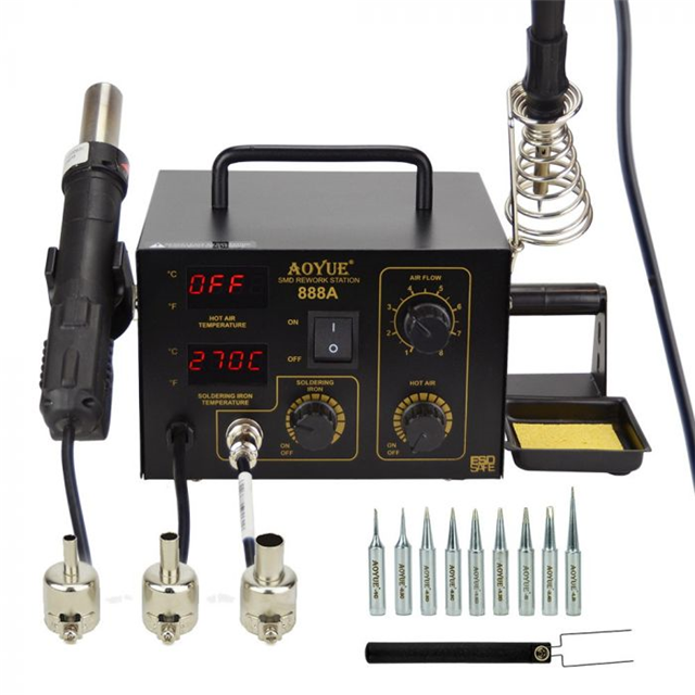 888A 2 IN 1 DIGITAL HOT AIR REWO【AO888A220V】