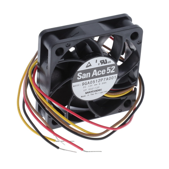 【9GA0512P7A001】FAN AXIAL 52X15MM 12VDC WIRE