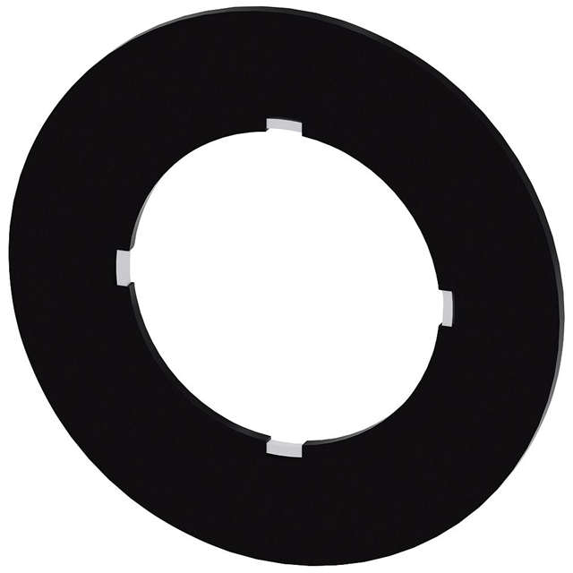 【3SU19000BG160AA0】POTENTIOMETER LABEL PLATE, BLACK