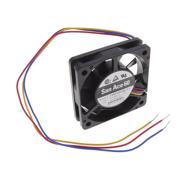 【109P0605M701】FAN AXIAL 60X15MM BALL 5VDC WIRE