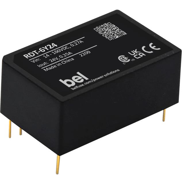 【RDT-6Y24】RDT-6Yシリーズ 絶縁型DC/DCコンバータ(24V/250mA)