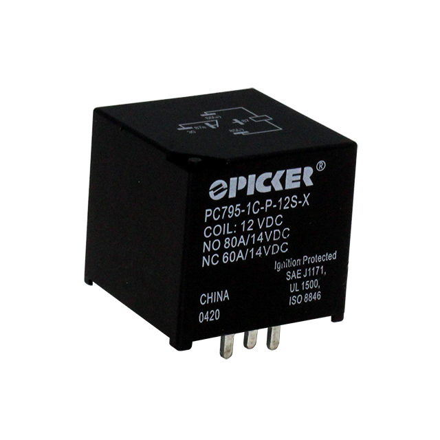【PC795-1C-P-12S-X】RLEAY AUTOMOTIVE SPDT 80A 12V