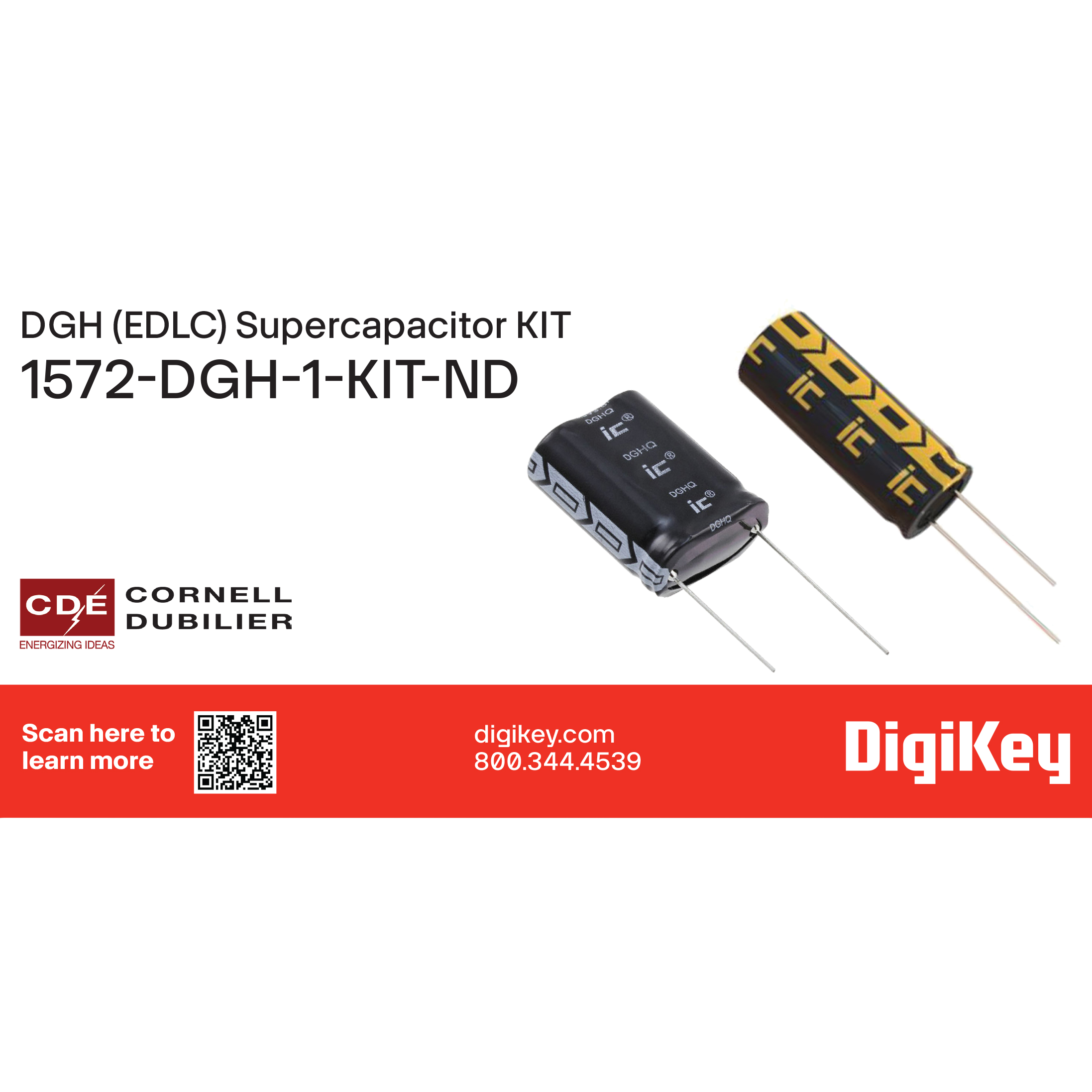 【DGH-1-KIT】DGH (EDLC) SUPERCAPACITOR KIT