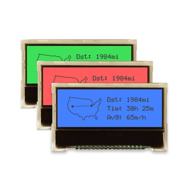 【NHD-C12832A1Z-FS(RGB)-FBW-3V】GRAPHIC DISPLAY FSTN BLACK (RED/