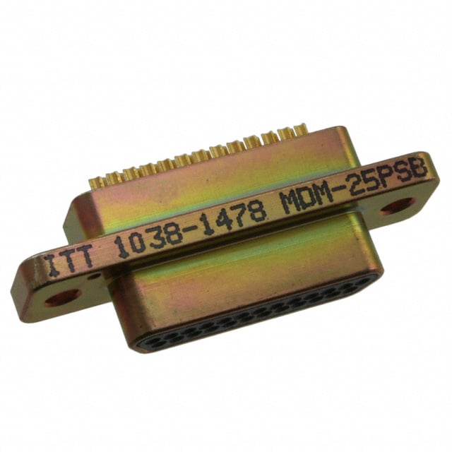 【MDM-25PSB】CONN MICRO-D PLUG 25POS PNL MNT