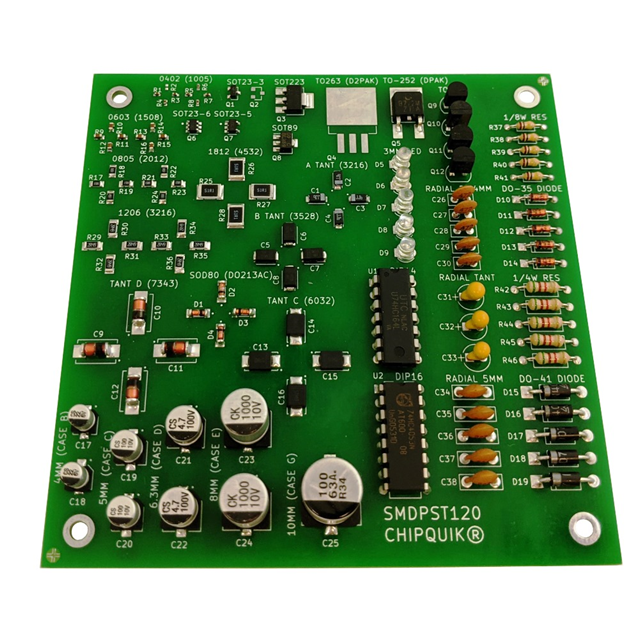 【SMDPST120】SOLDER TRAINING BOARD WITH MANY