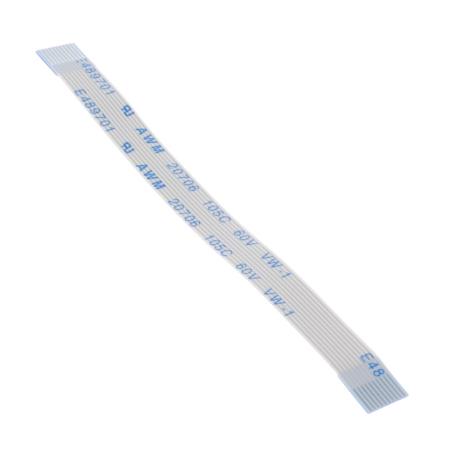 【310-10-0076-A】CABLE FFC/FPC 10POS 0.5MM 3"