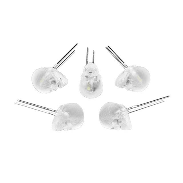 【5429】LED COOL WHITE 8000K SKULL SHAPE