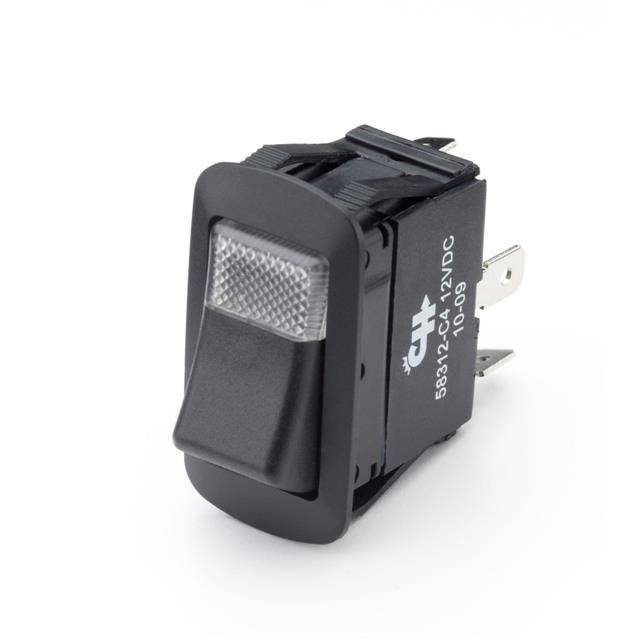 【58312-C4】SWITCH ROCKER SPST 25A 12V