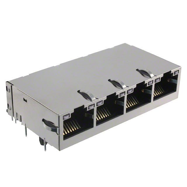 【0826-1X4T-23-F】CONN JACK 4PORT PCB