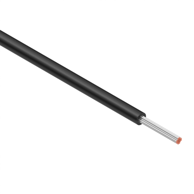 【30-01783】HOOK-UP STRND 28AWG BLACK 16.4'
