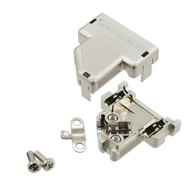 【DE12107354】CONN BACKSHELL 9P 50DEG SHLD 5PC