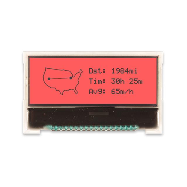 【NHD-C12832A1Z-FSR-FBW-3V3】GRAPHIC DISPLAY FSTN BLACK (RED