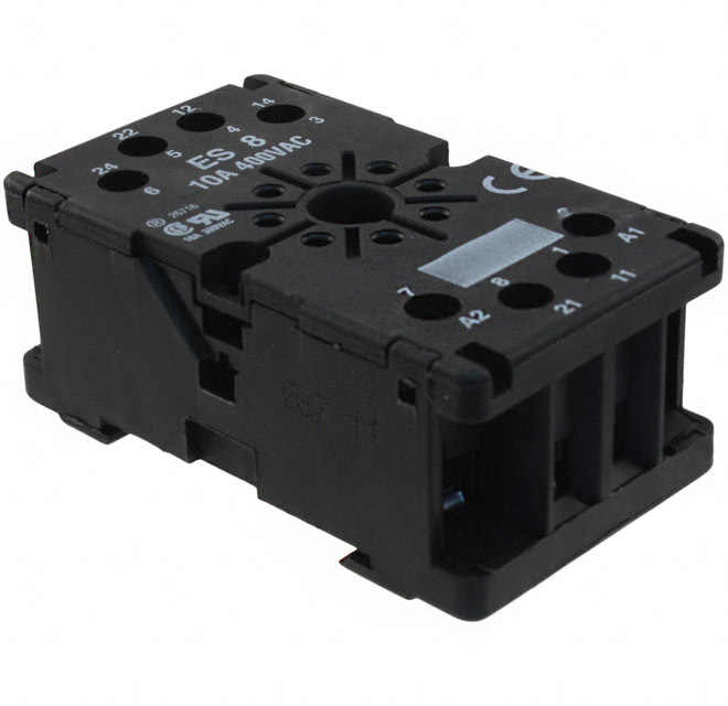 【25622130】RELAY SOCKET 8 POSITION DIN RAIL