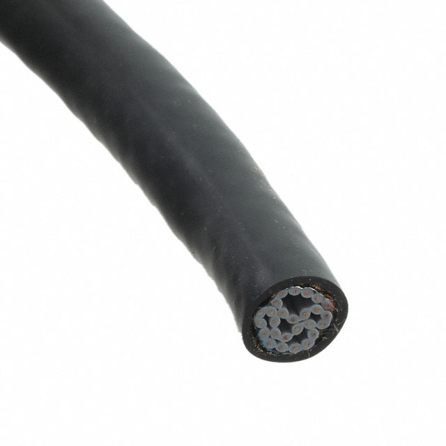 【159-2801-026】CBL RIBN 26COND 0.05 BLACK 5'