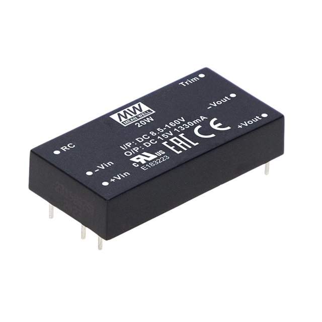 DC/DC MODULE 20W,I/P:8.5-160VDCO【RDDW20UW-15】