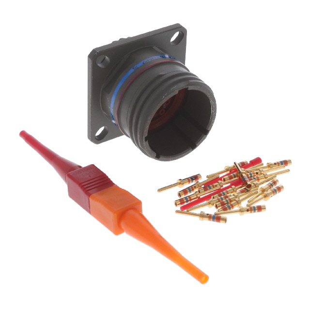 【D38999/20WD18PN】CONN RCPT MALE 18POS GOLD CRIMP