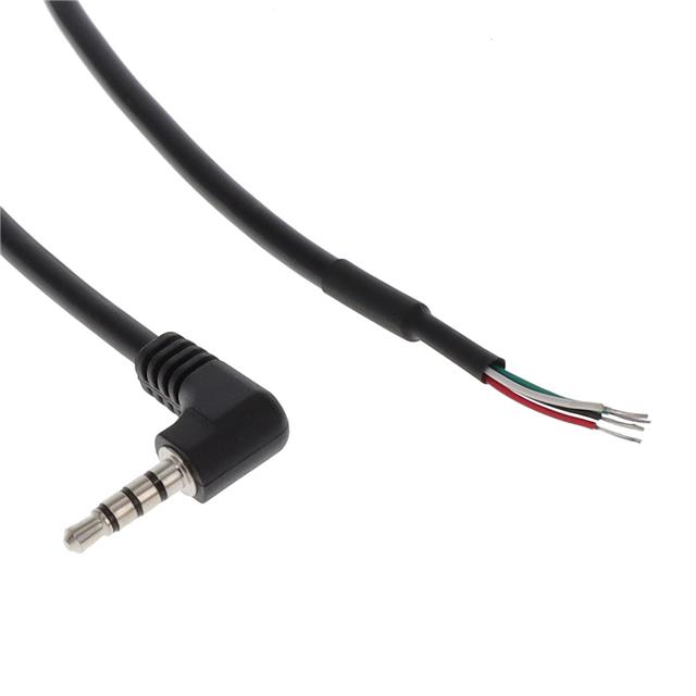 【A-AV-02-45-28-091-S2】A/V CABLE, 915MM, AWG28, 4C, BK,