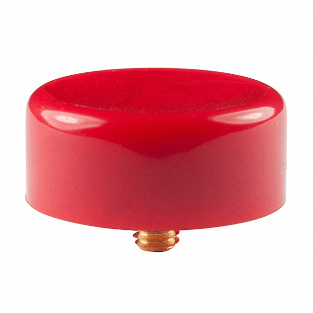 【AT412C】CAP PUSHBUTTON ROUND RED