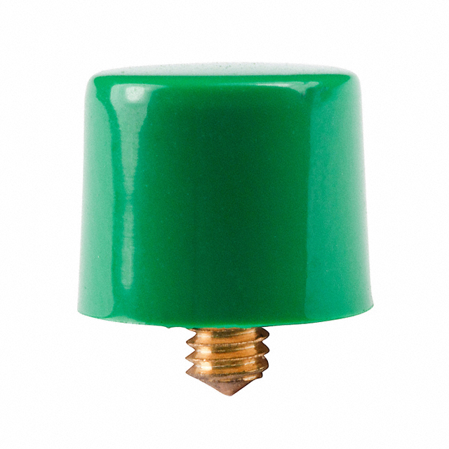 CAP PUSHBUTTON ROUND GREEN【AT413F】