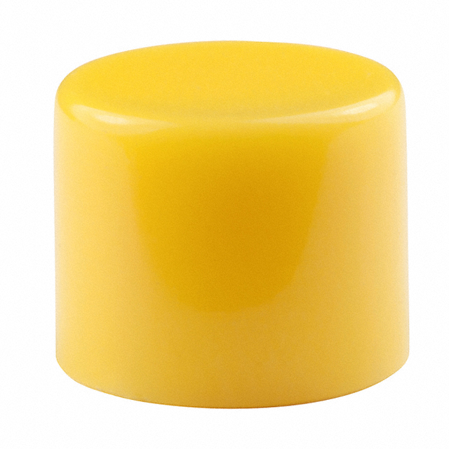【AT442E】CAP PUSHBUTTON ROUND YELLOW