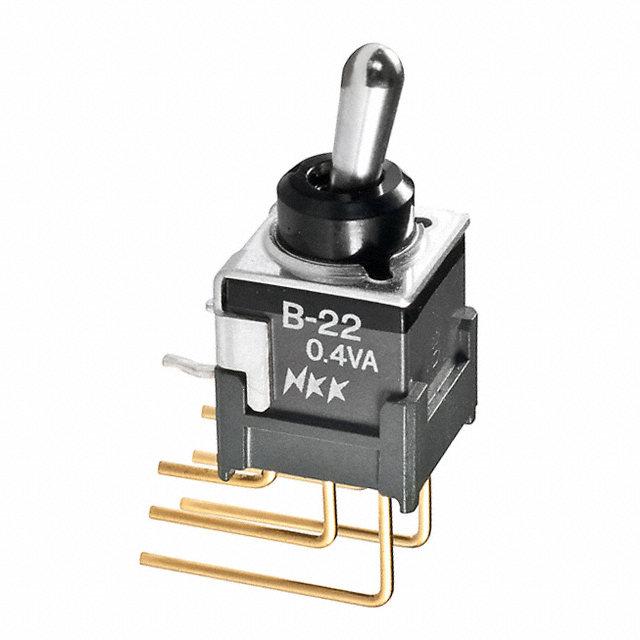 SWITCH TOGGLE DPDT 0.4VA 28V【B22JV】